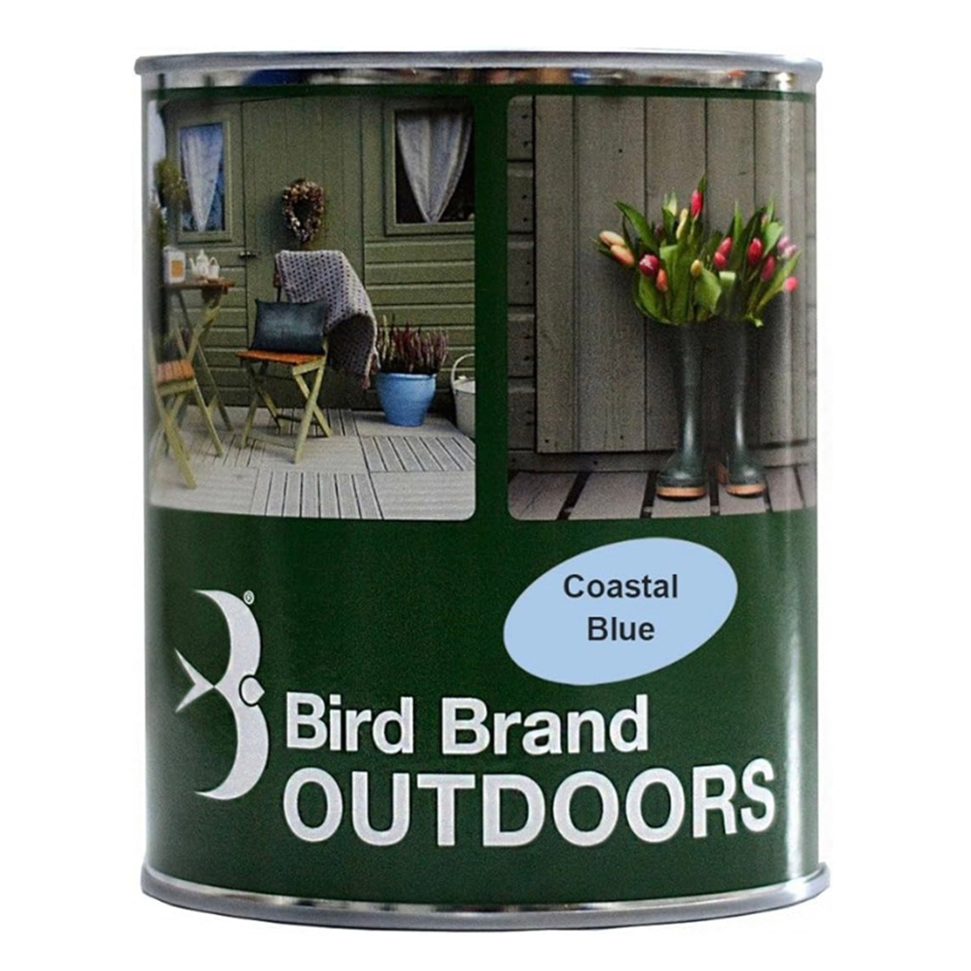 Bird Brand Outdoors Garden Paint Coastal Blue - 1 Litre - Transtools Online
