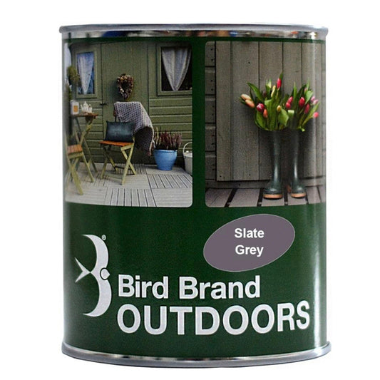 Bird Brand Outdoors Garden Paint Slate Grey - 1 Litre - Transtools Online