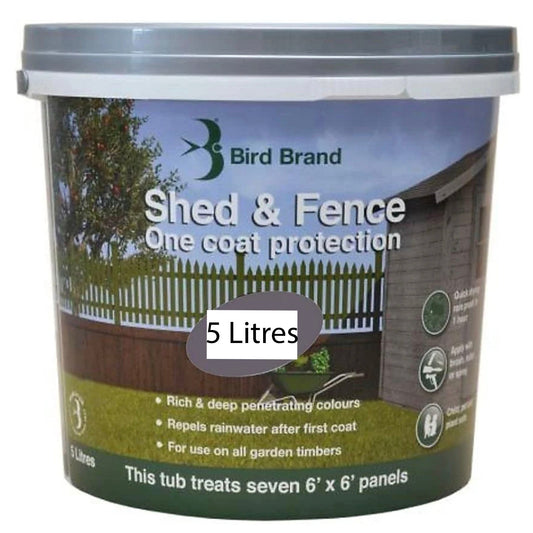 Bird Brand Shed & Fence One Coat Protection - 5 Litres