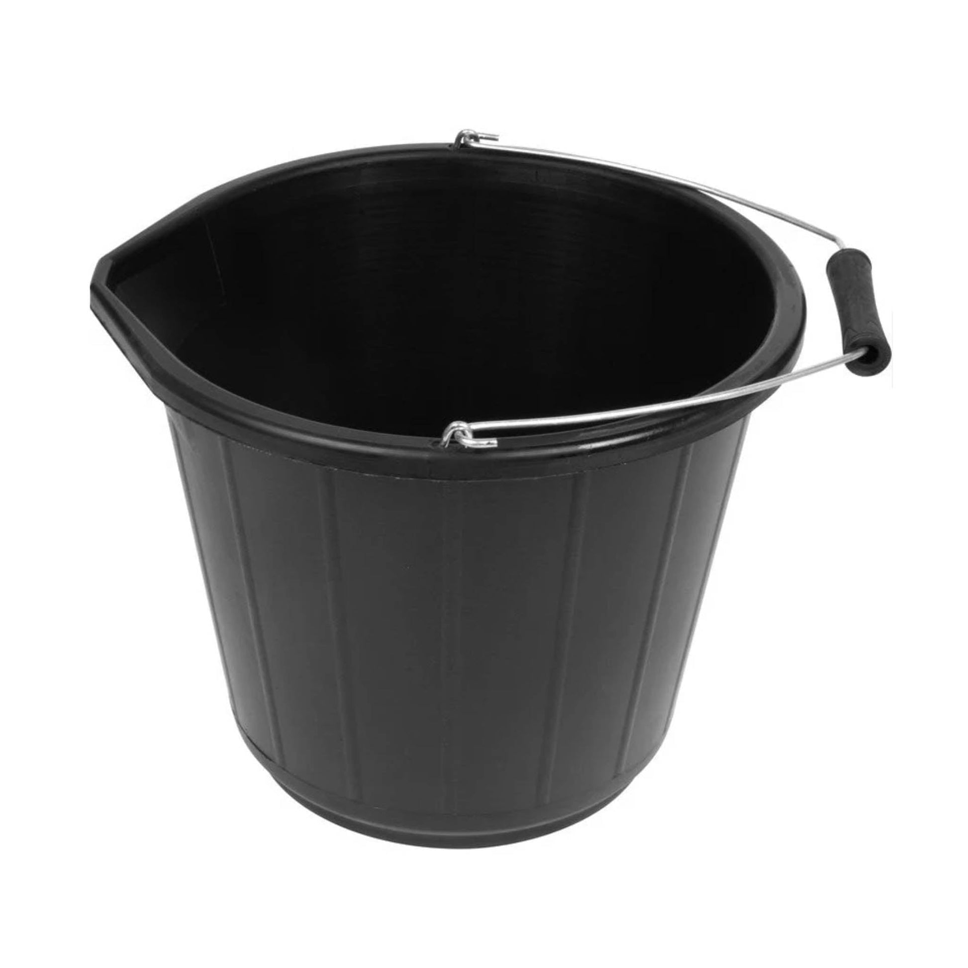 Black Builders Bucket 3 Gallon - 15 Litre - Transtools Online