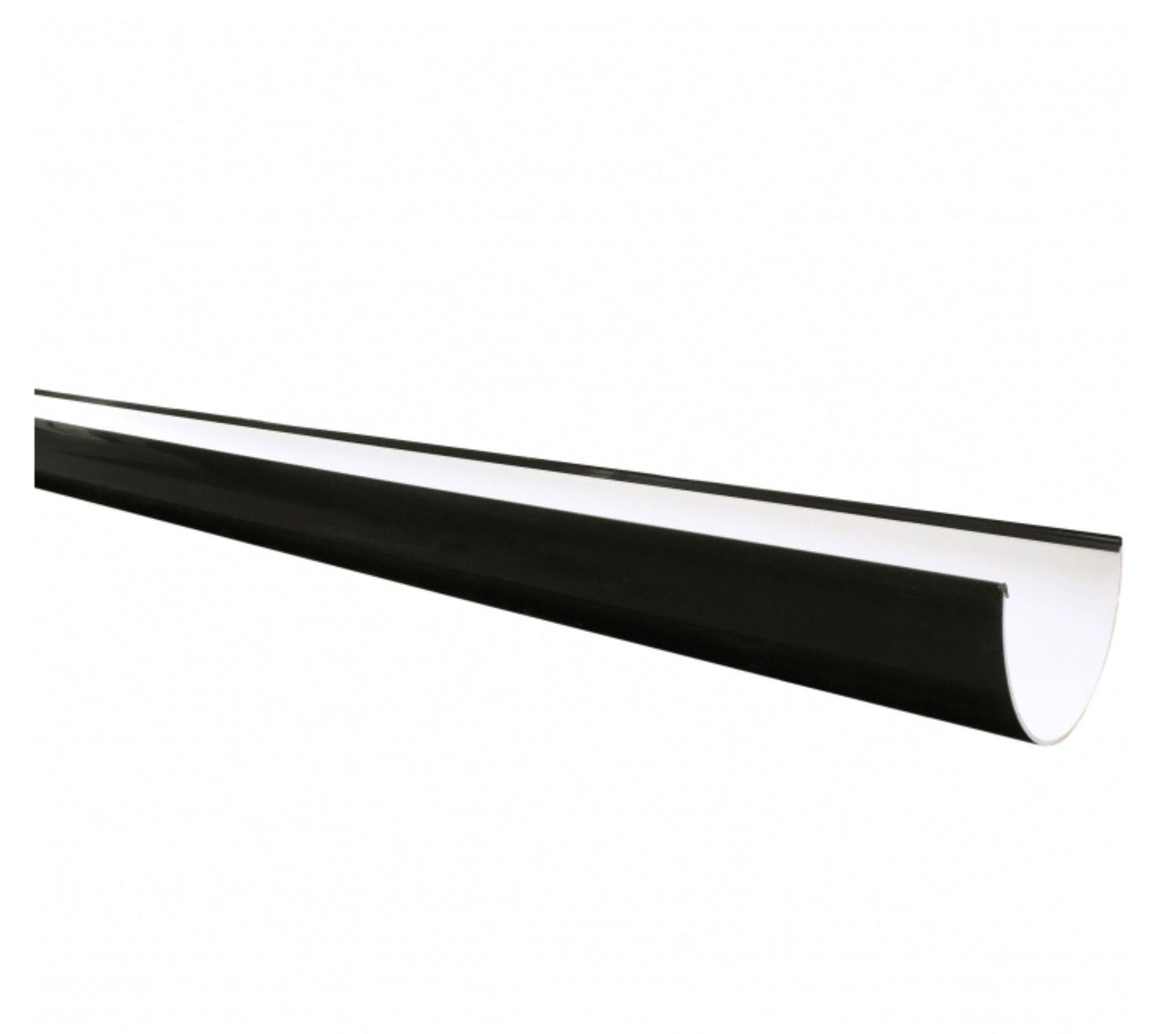 BLACK DEEPFLOW GUTTER - 4 METRE - Transtools Online