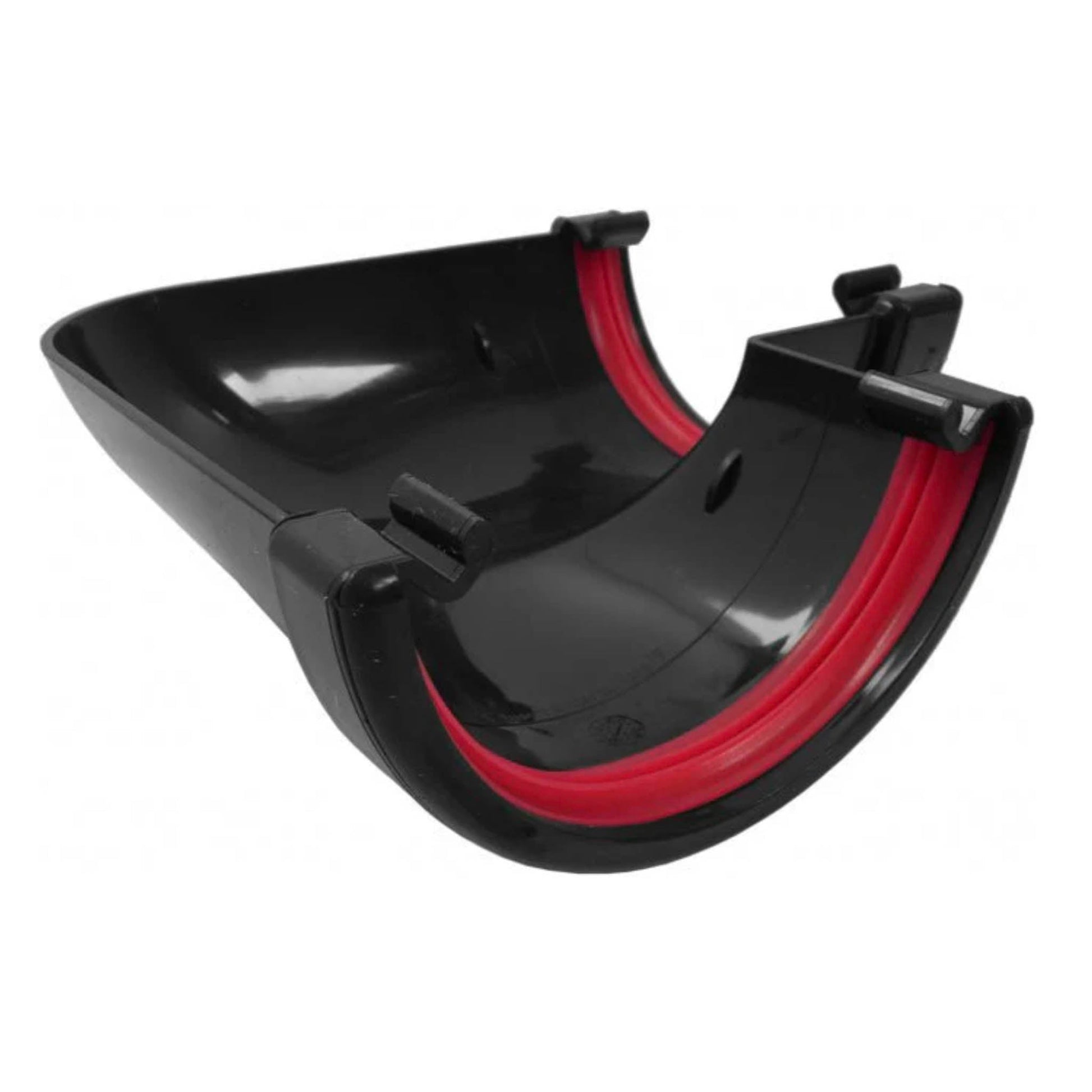 Black Round Gutter Angle - 90 Degree