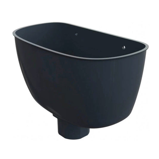 Black Round Or Square Downpipe Hopper - Transtools Online