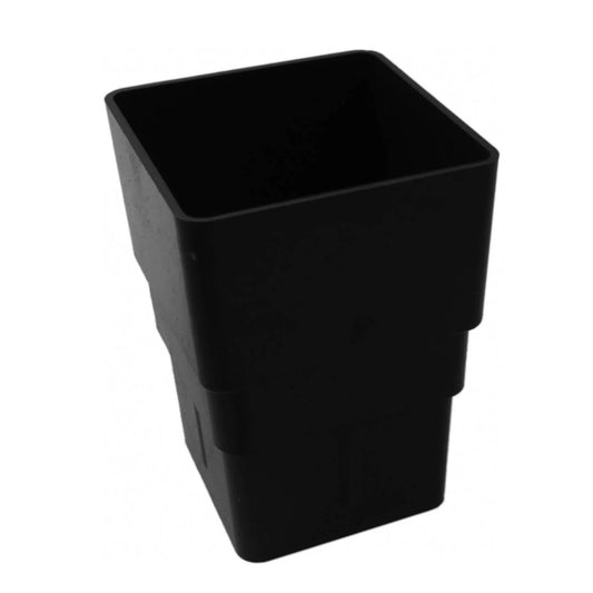 Black Square Downpipe Socket - Transtools Online