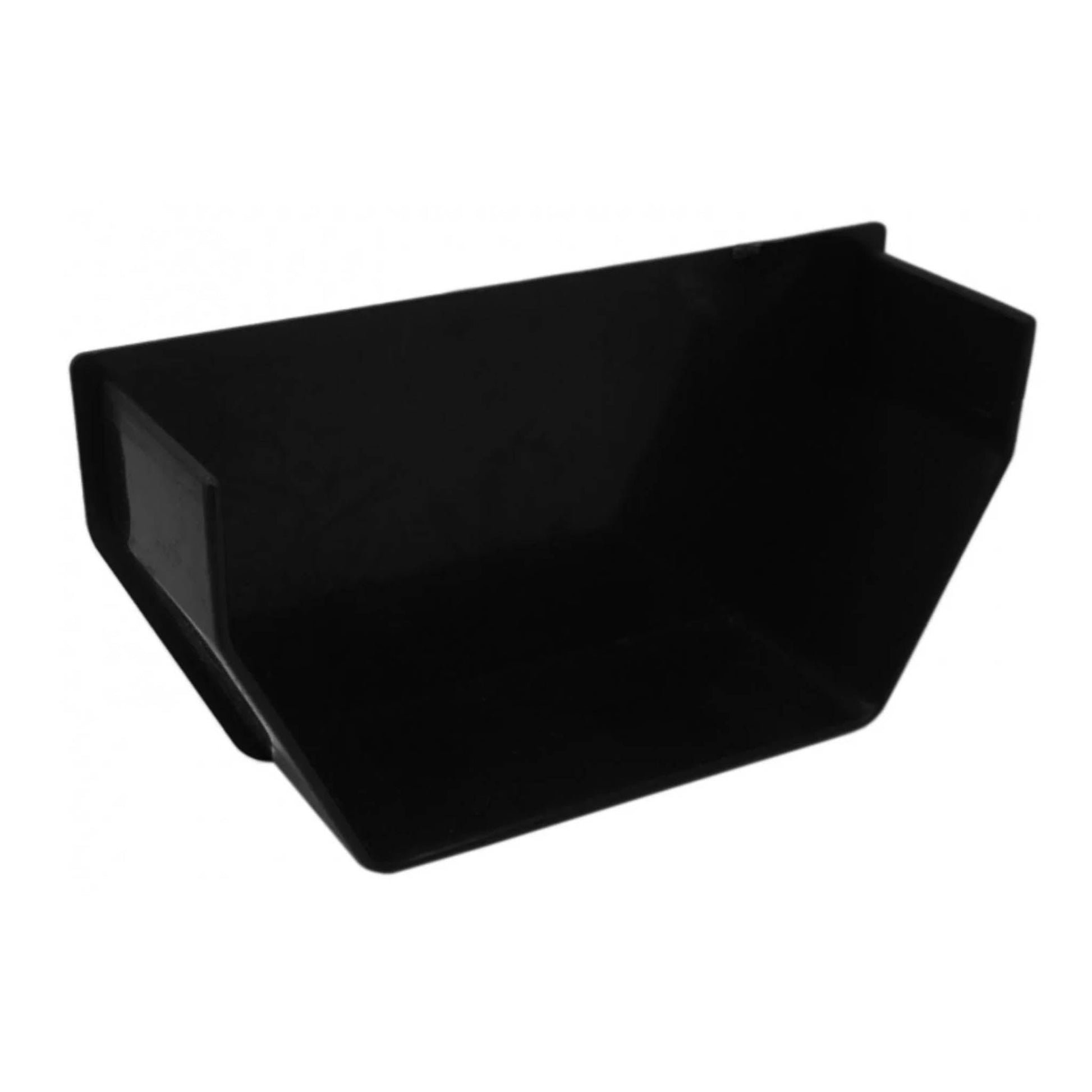 Black Square Gutter Internal Stop End - Transtools Online