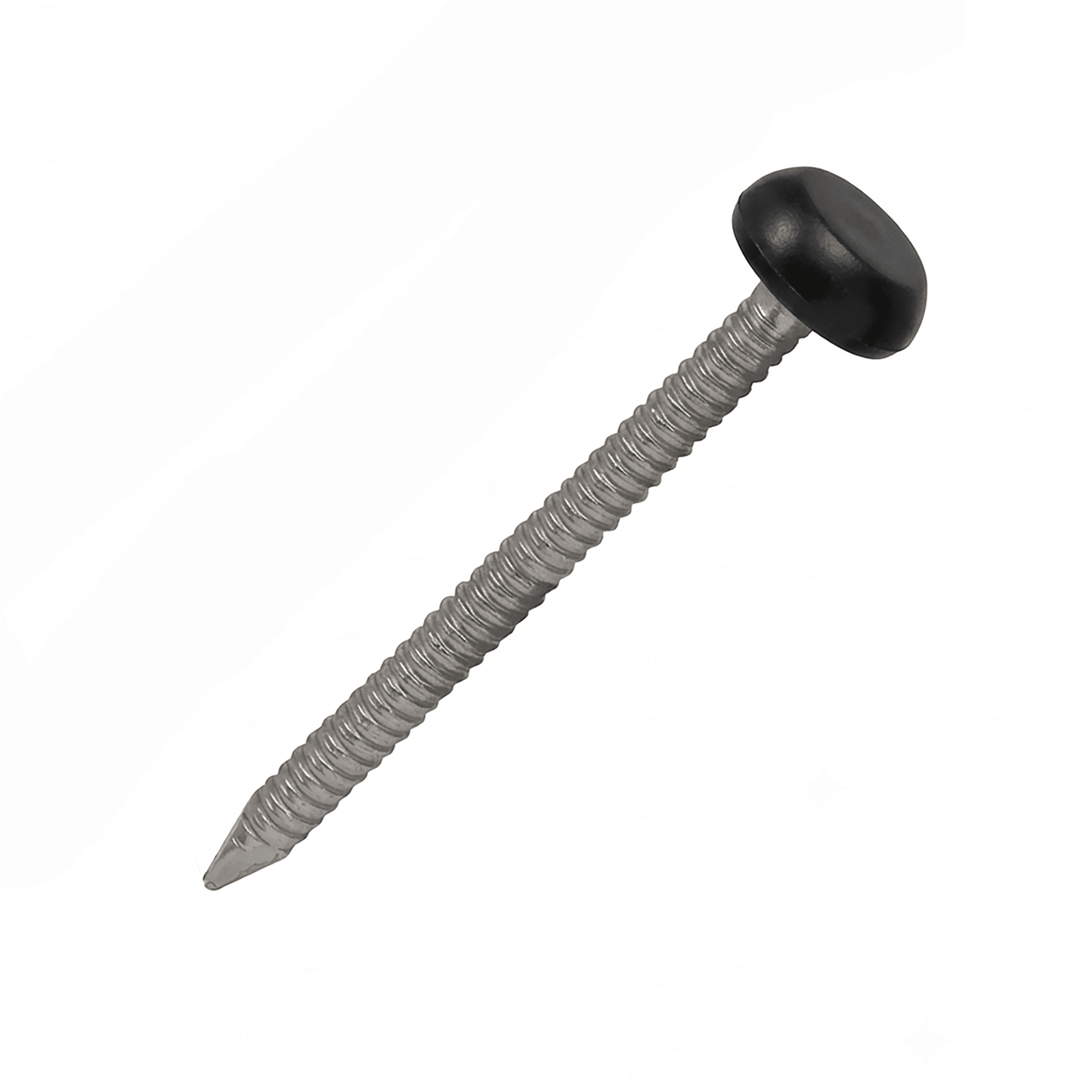 Black UPVC Polytop Stainless Steel Fascia Nails - 100 Pack 40mm
