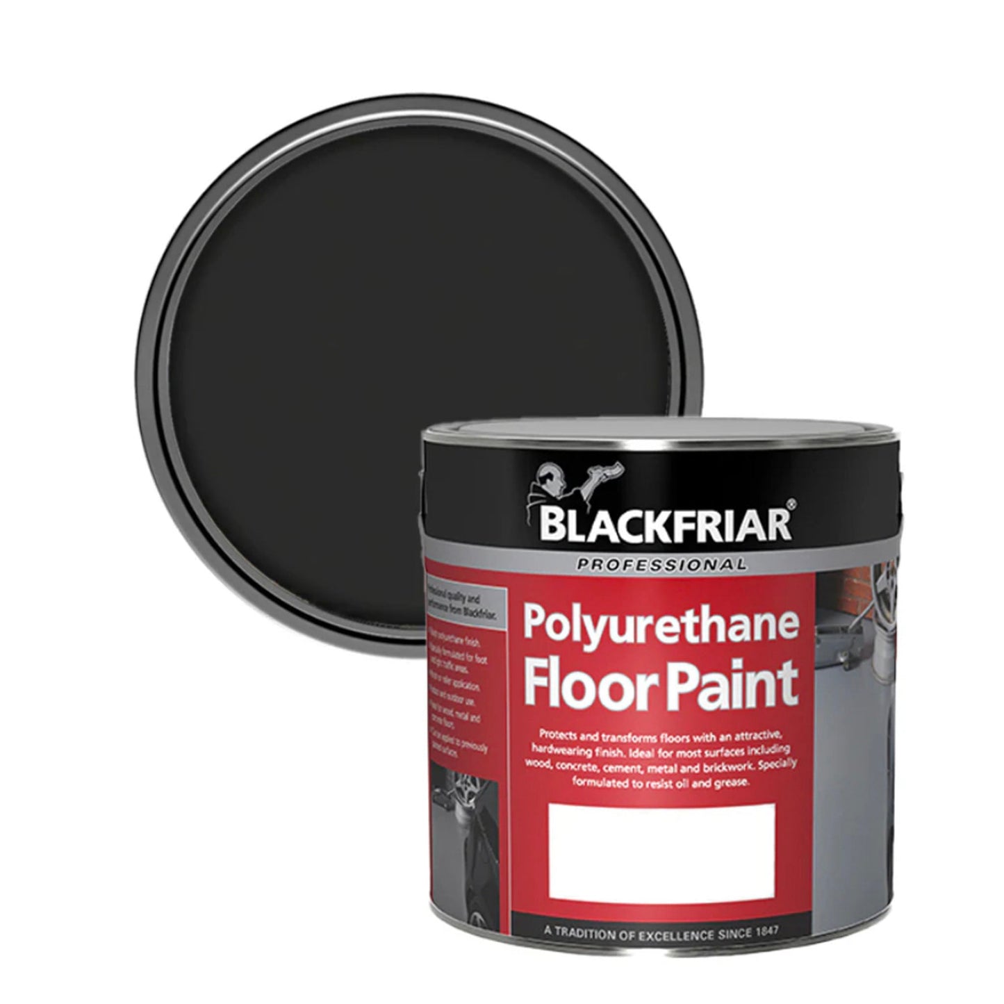 Blackfriar Professional Polyurethane Floor Paint Black