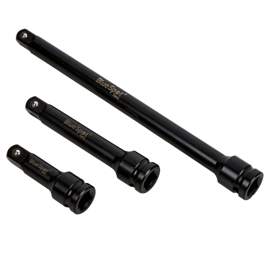 Blue Spot 1/2in Impact Extension Bar Set 3 Piece