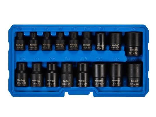 BLUE SPOT 1/2IN IMPACT TORX SOCKET SET - 8 PIECE - Transtools Online