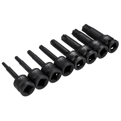 Blue Spot 1/2in Impact Torx Socket Set T30-T80 - 8 Piece
