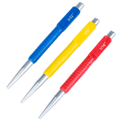 Blue Spot 3 Piece Centre Punch Set