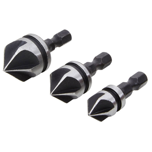 Blue Spot Countersink Set - 3 Piece - 12mm 16mm 19mm