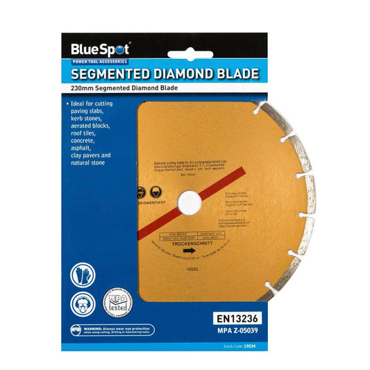 Blue Spot Diamond Blade 9in - 230mm - Transtools Online