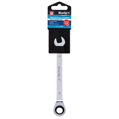 Blue Spot Fixed Head Ratchet Spanner - 10mm - 72 Teeth