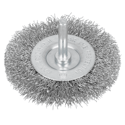 Blue Spot Flat Wire Wheel Brush - 75mm