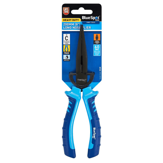Blue Spot Long Nose Pliers 200mm 60 HRC