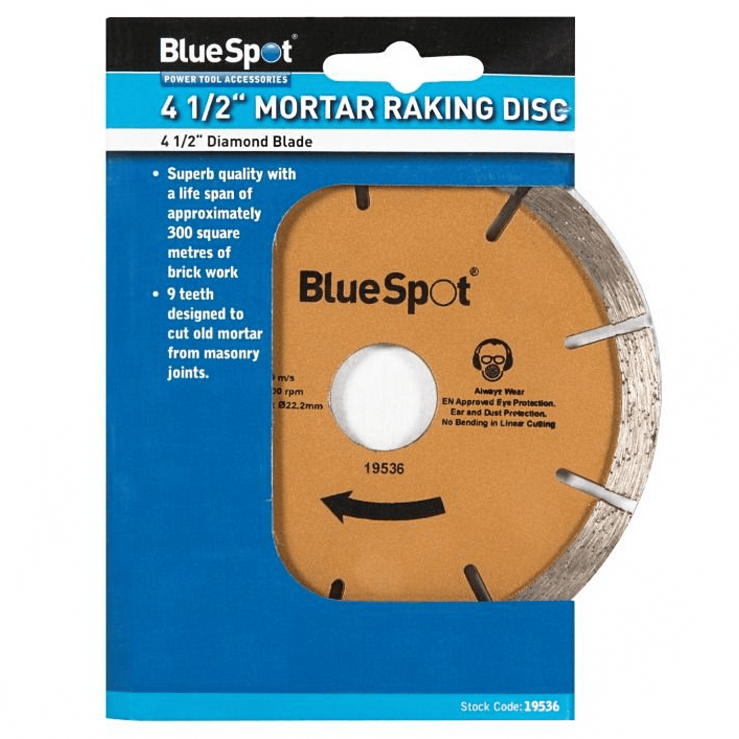 Blue Spot Mortar Raking Diamond Blade 115mm 4 1/2in