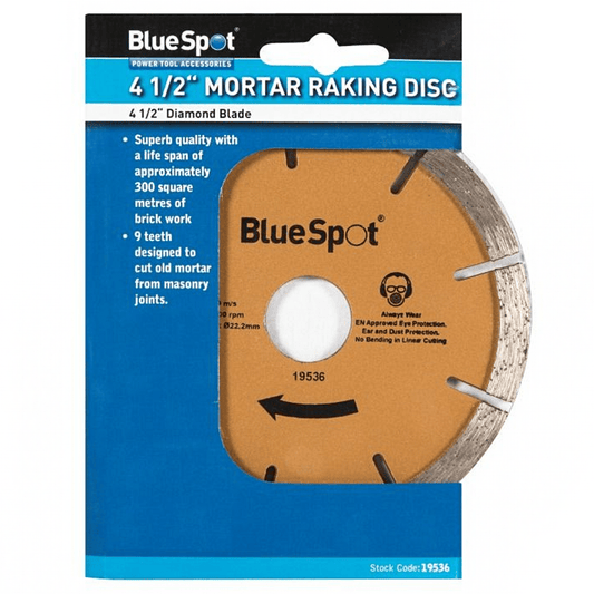Blue Spot Mortar Raking Diamond Blade 115mm 4 1/2in