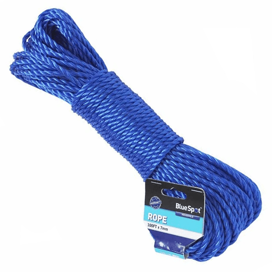 Blue Spot Poly Rope 30m x 7mm.