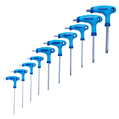 Blue Spot T Handle Ball End Hex Key Set - 10 Piece