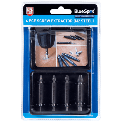 Blue Spot Tools Screw Extractor M2 Steel - 4 Piece
