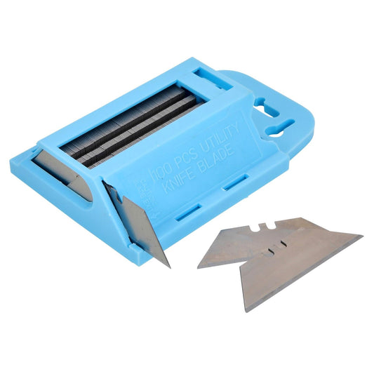Blue Spot Utility Blades In Holder - 100 Pack