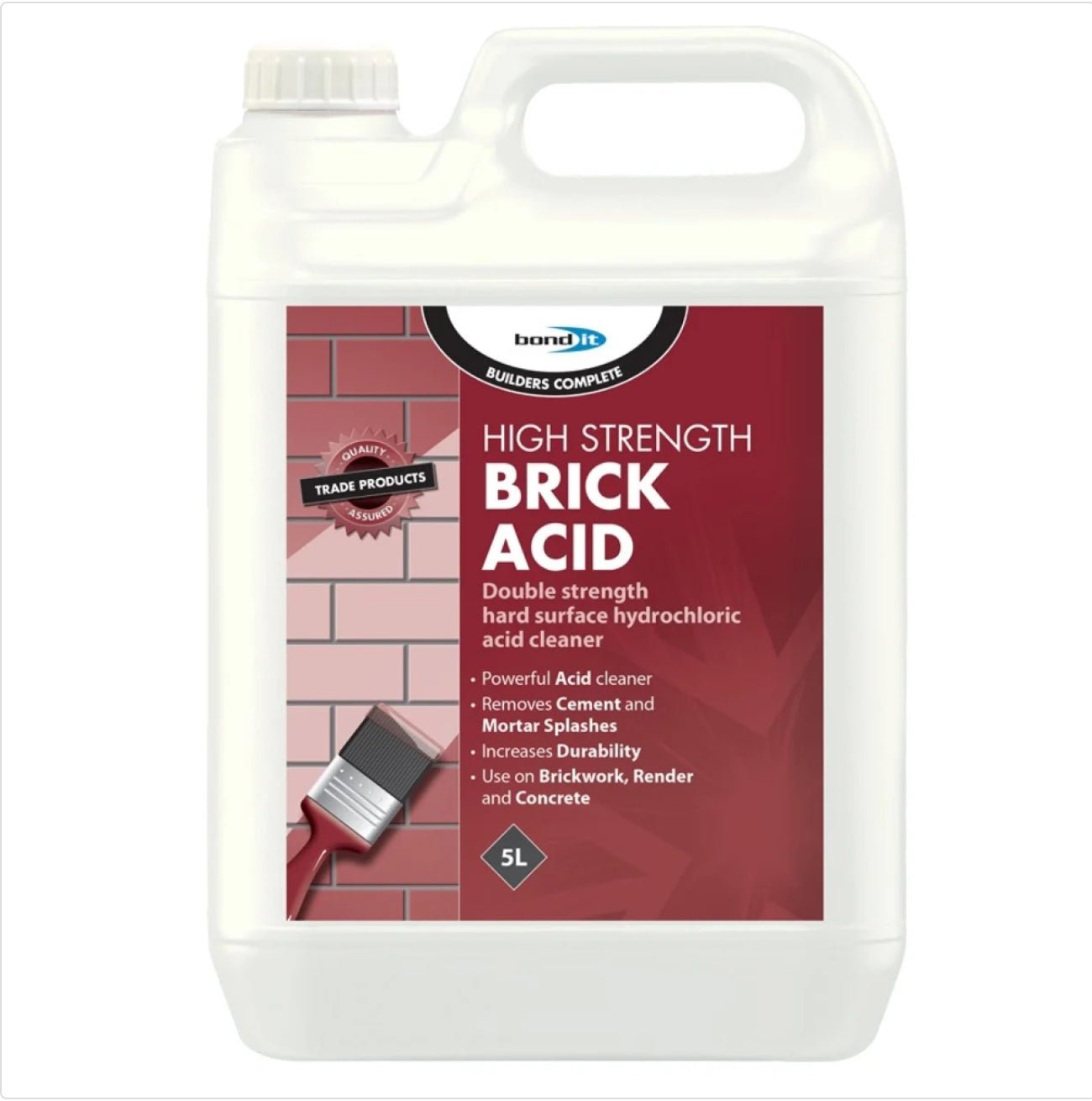 BOND - IT HIGH STRENGTH BRICK ACID - 5 LITRE - Transtools Online