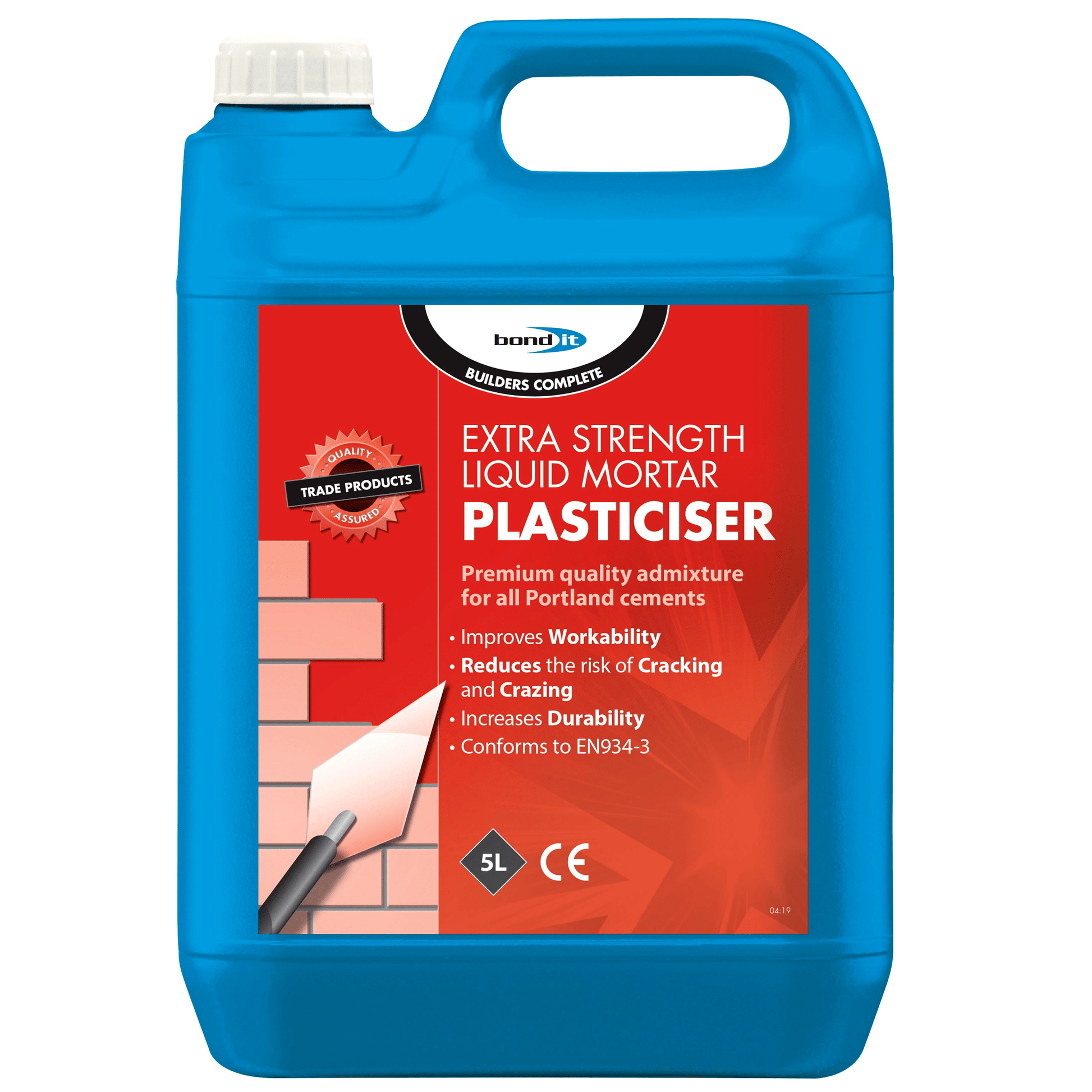 Bond-It high Strength Liquid Mortar Plasticiser - 5 Litre