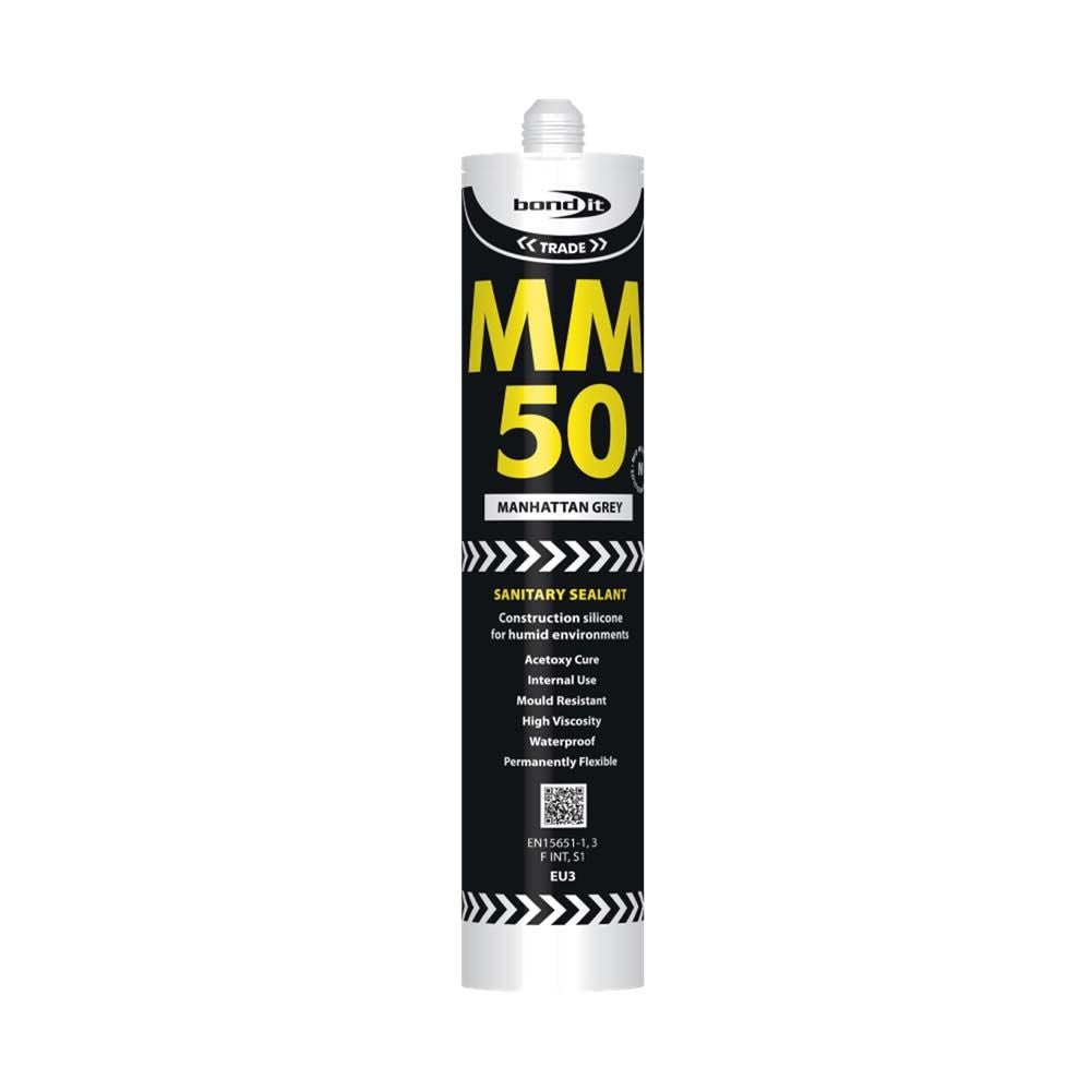 BOND - IT MM50 SANITARY SILICONE - MANHATTAN GREY - Transtools Online