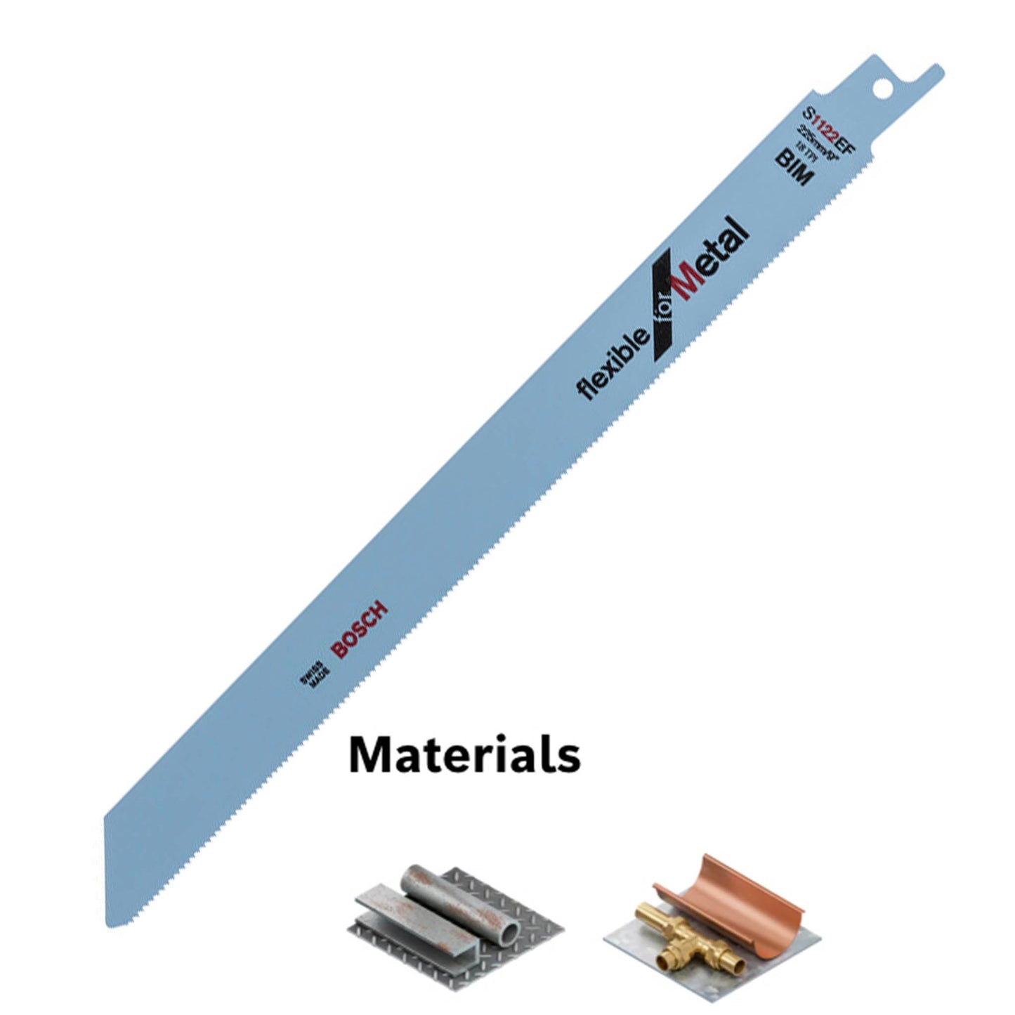 BOSCH S1122EF RECIPROCATING SAW BLADE 225MM - 5 PACK - Transtools Online