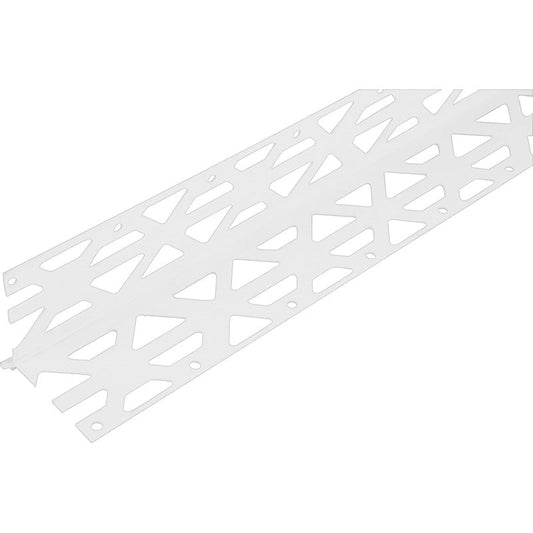 BPC RENDER PLASTIC ANGLE BEAD WHITE - 10MM X 3 METRE - Transtools Online