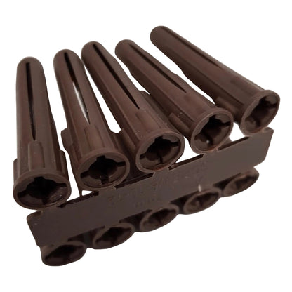 Brown Expansion Wall Plugs 100 Box