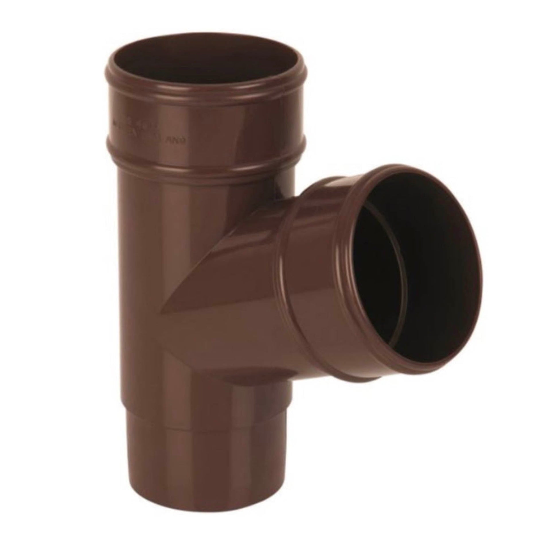 Brown Round Downpipe Branch 112 Degree - Transtools Online