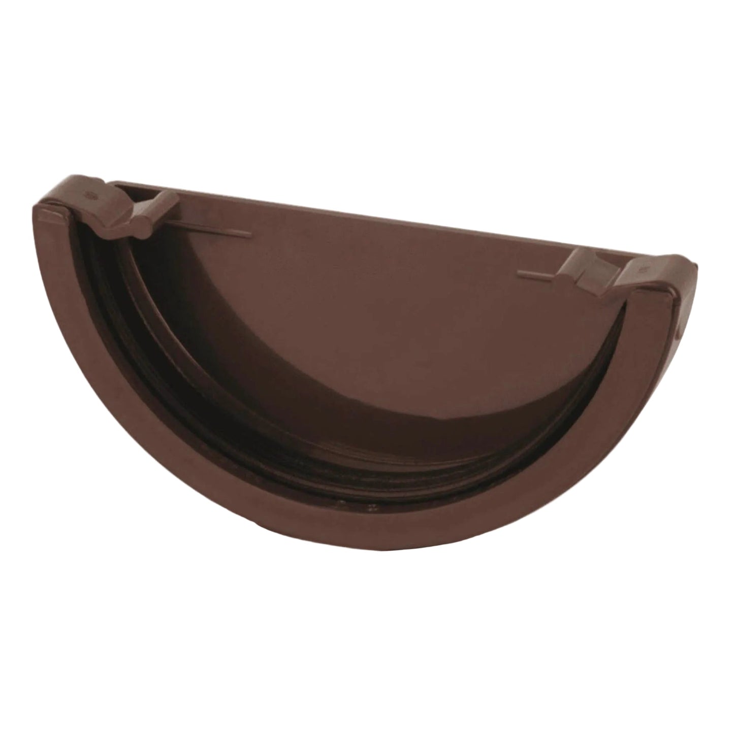 Brown Round Gutter External Stopend - Transtools Online