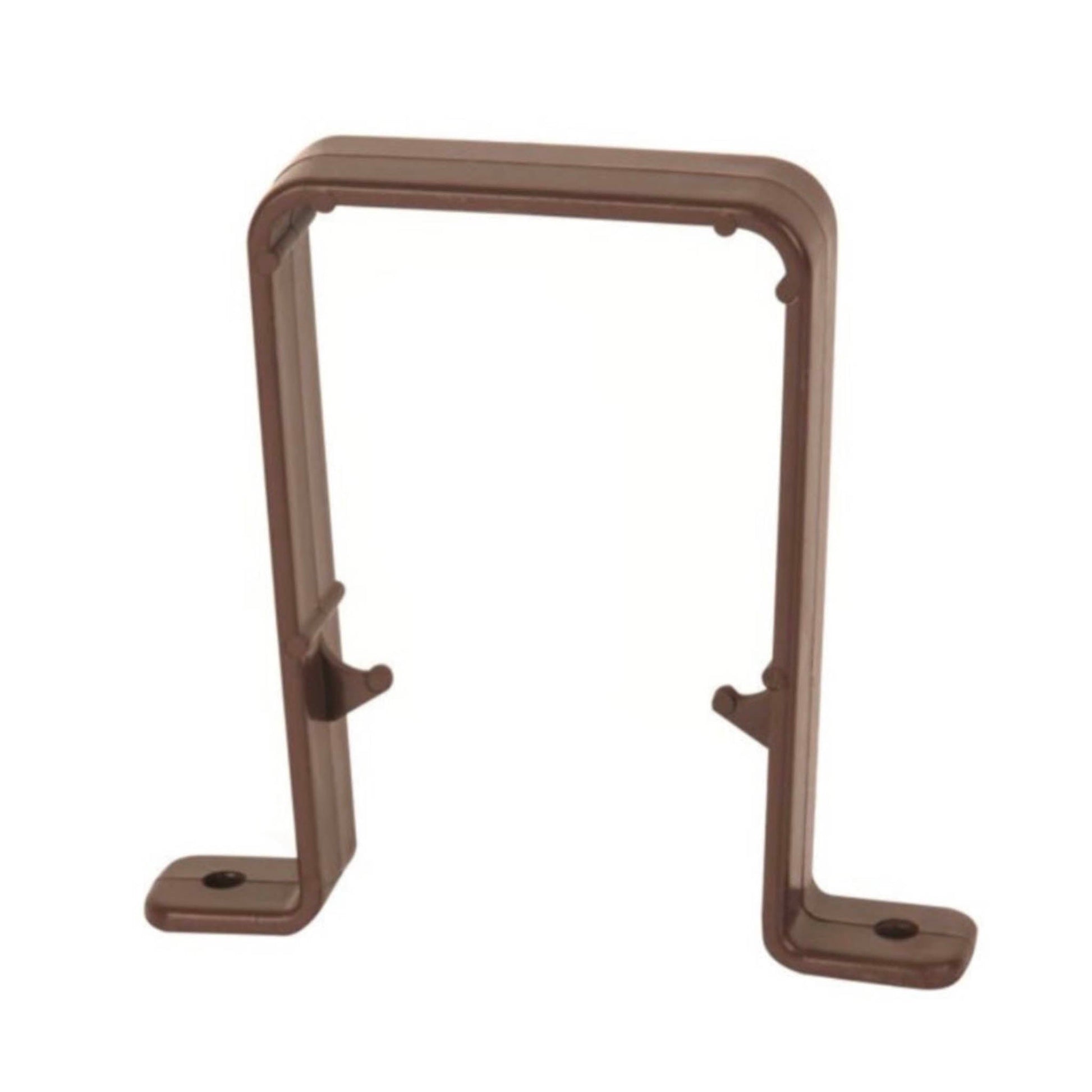 Brown Square Downpipe Clip Bracket - Transtools Online