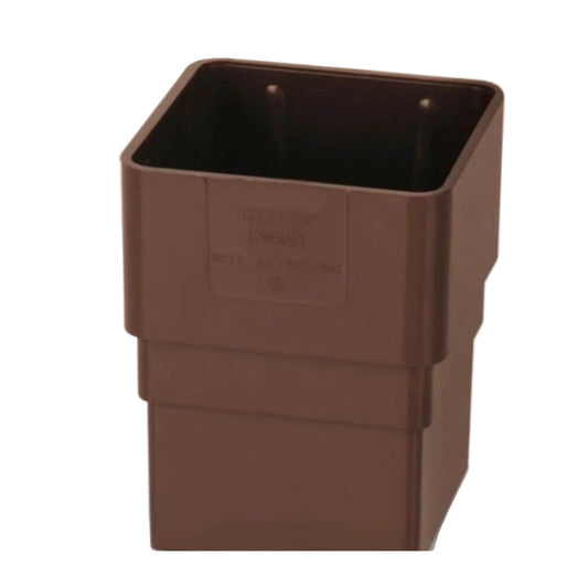 Brown Square Downpipe Socket - Transtools Online
