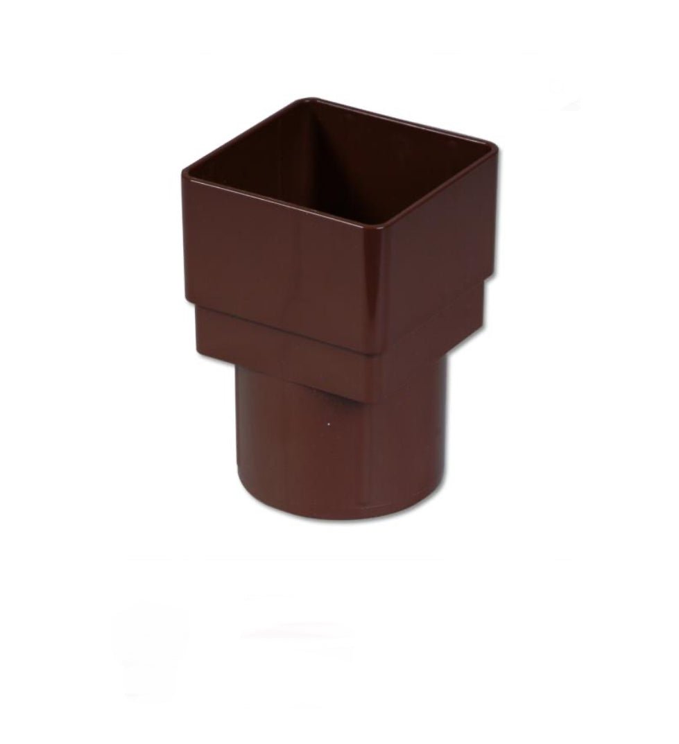 BROWN SQUARE TO ROUND DOWNPIPE ADAPTOR - Transtools Online