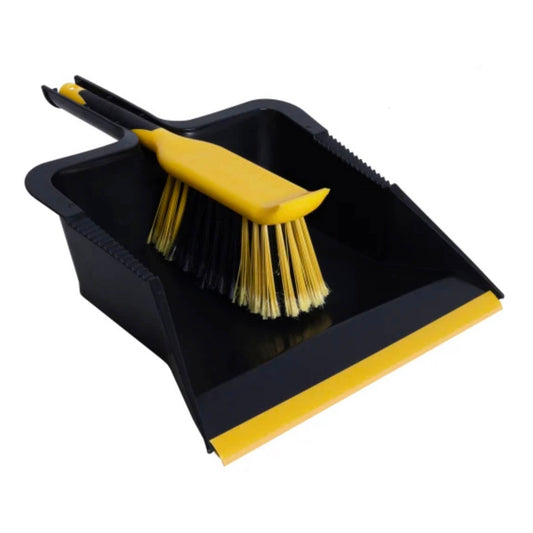Bulldozer Heavy Duty Dustpan and Brush Set