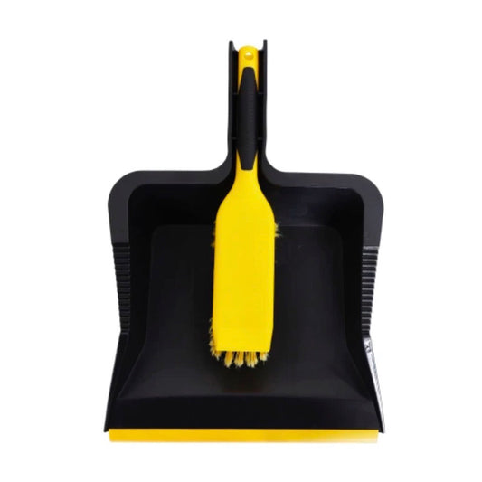 Bulldozer Heavy Duty Dustpan and Brush Set