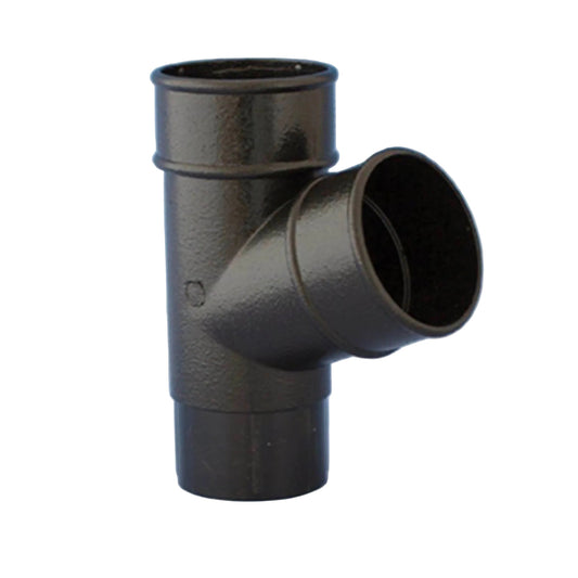 Cast Iron Effect Downpipe Round 112 Degree Branch - Transtools Online
