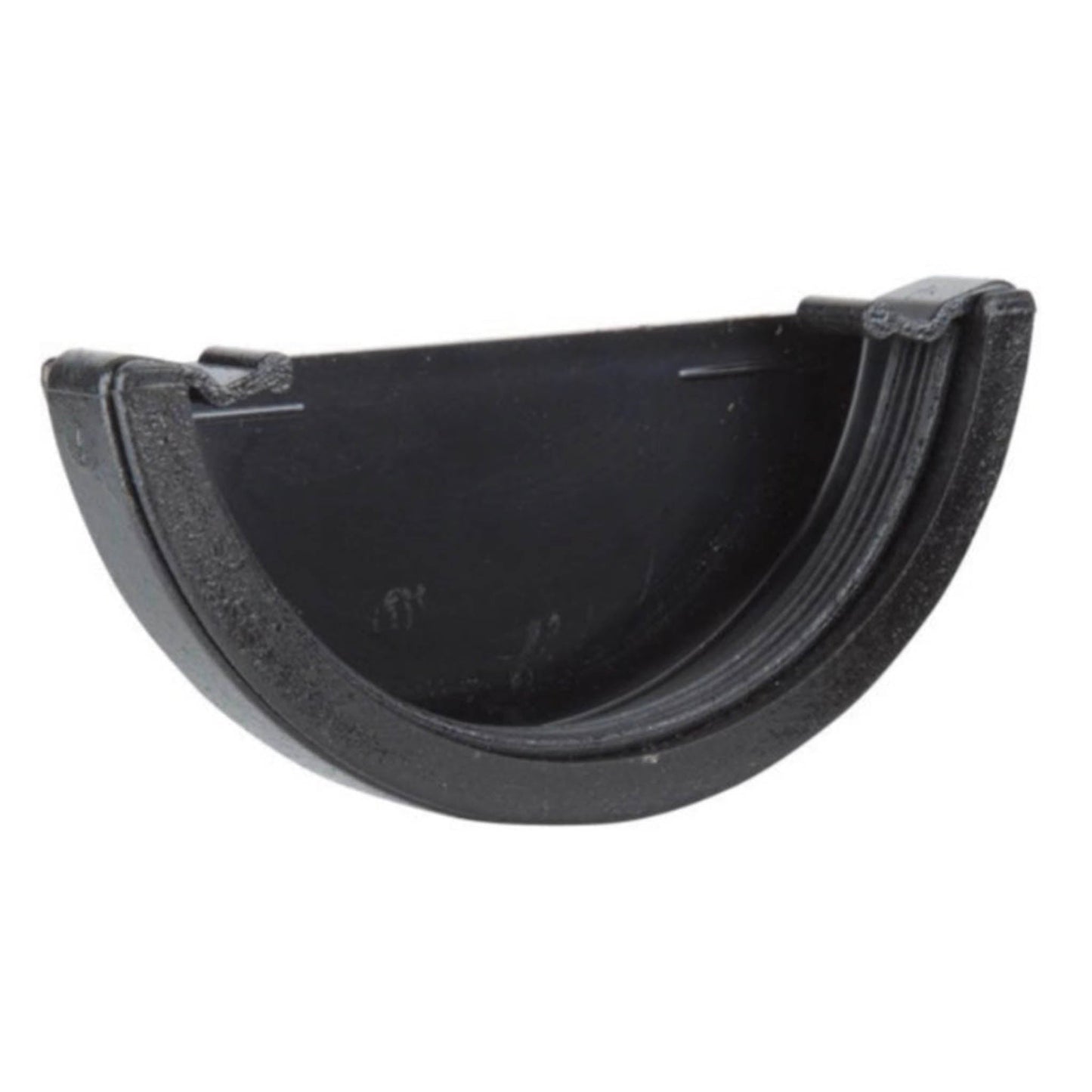 Cast Iron Effect Gutter Round External Stop End - Transtools Online