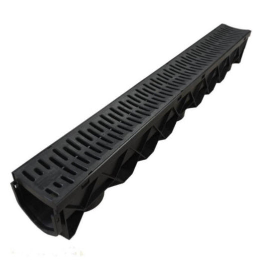 CHANNEL AKO DRAIN WITH PLASTIC GRATE - 1 METRE - Transtools Online