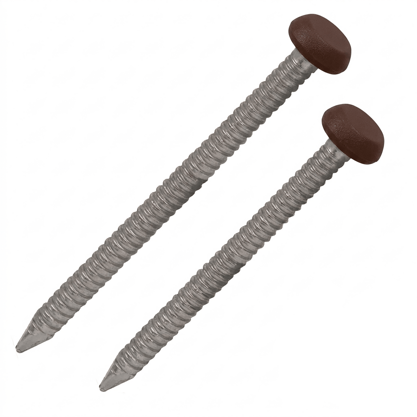 Chocolate Brown UPVC Polytop Stainless Steel Soffit Cladding Fixing Pins - 250 Pack 30mm and 40mm