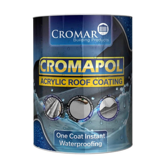 Cromapol Fibre Reinforced Repair and Roof Coating Black - 5kg - Transtools Online