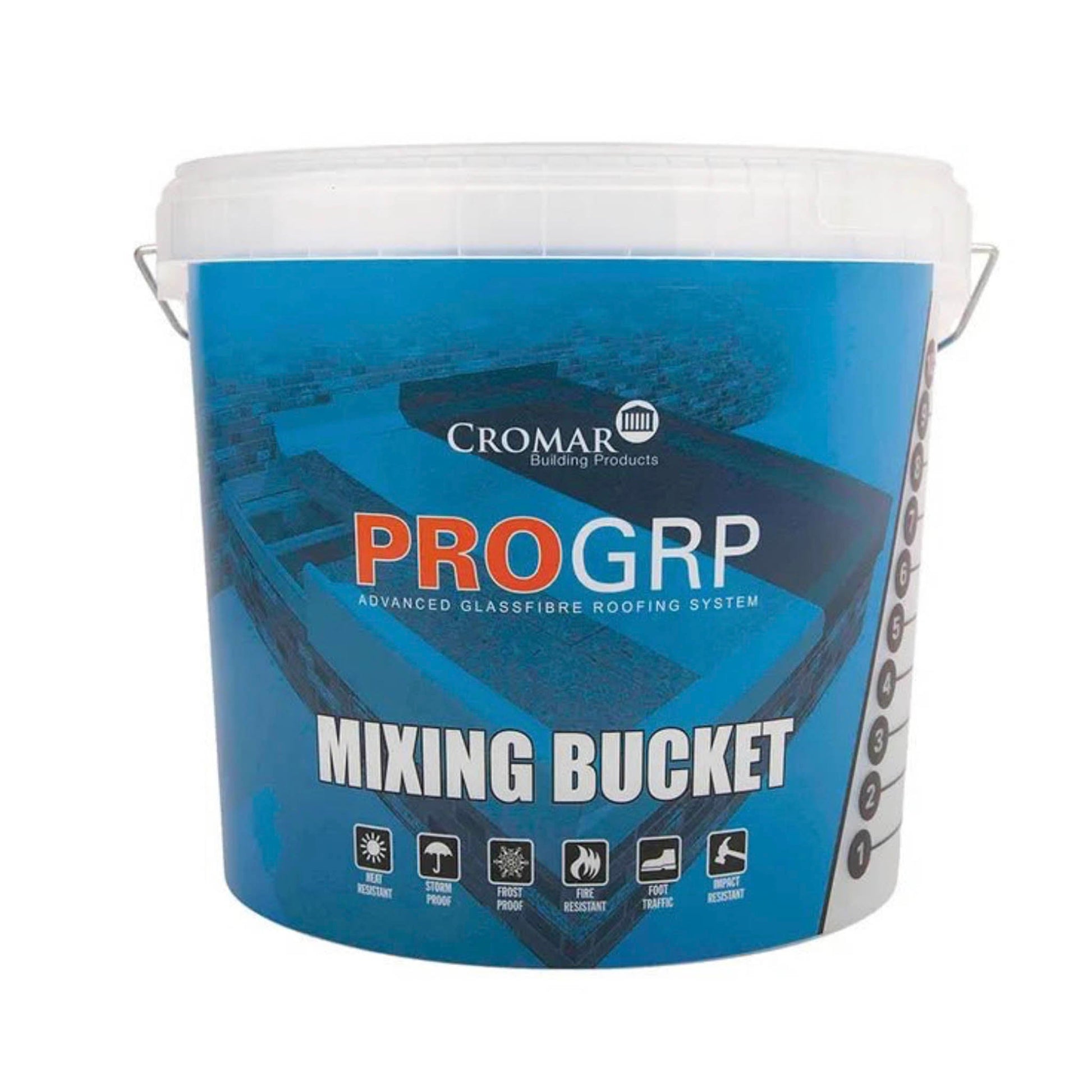 Cromar GRP Pro Resin And Topcoat Mixing Bucket - 12.5 Litre - Transtools Online