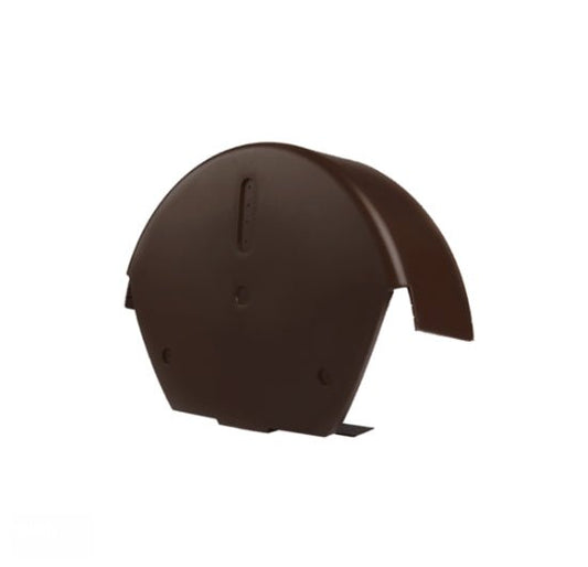 CROMAR UNIVERSAL DRY VERGE ROUND CENTRE CAP - BROWN - Transtools Online