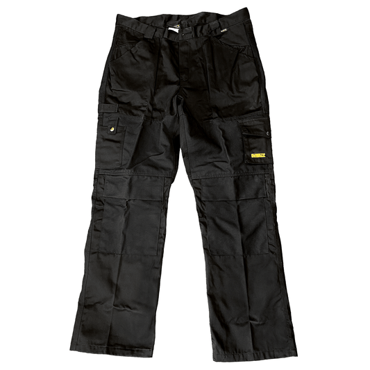DeWalt Work Trousers with Knee Pads - Black