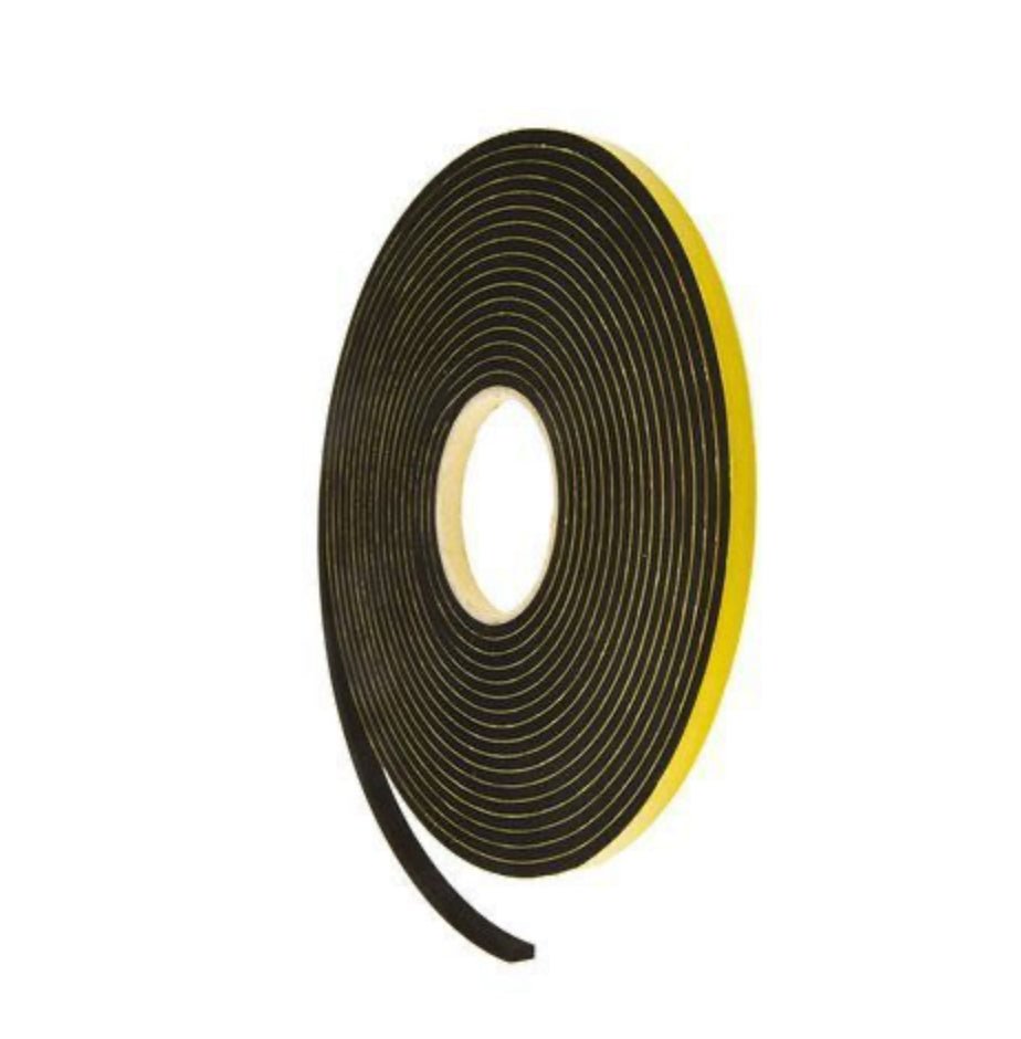 DOUBLE SIDED GLAZING TAPE BLACK - 3MM X 10MM X 30 METRE - Transtools Online