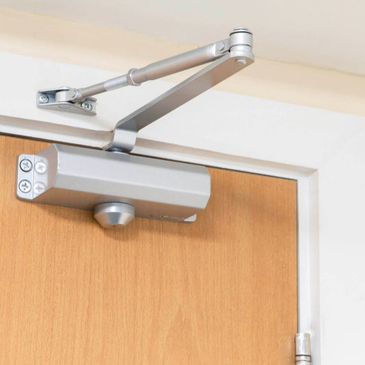 Eclipse Fire Rated Overhead Door Closer Silver