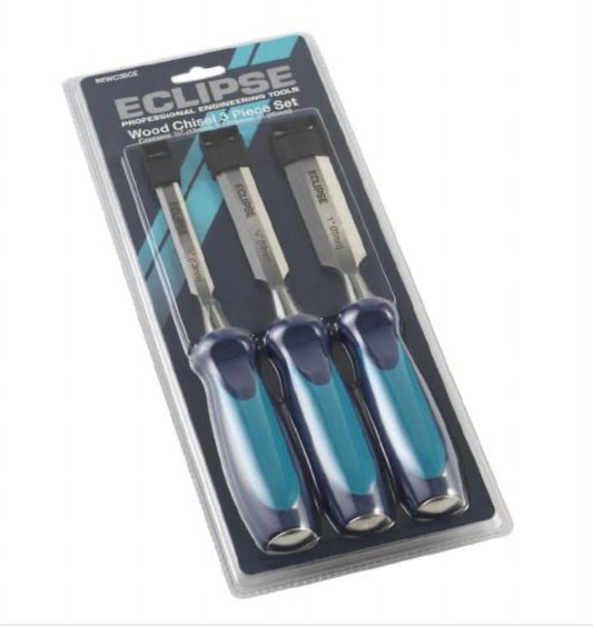 ECLIPSE PROFESSIONAL WOOD CHISEL SET - 3 PIECE - Transtools Online
